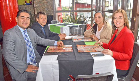 Jaime Herrera Suárez, gerente de Mapfre; Mauricio Castrillón Marín, facilitador general de Fast; Yamiled Correa Correa, gerente 