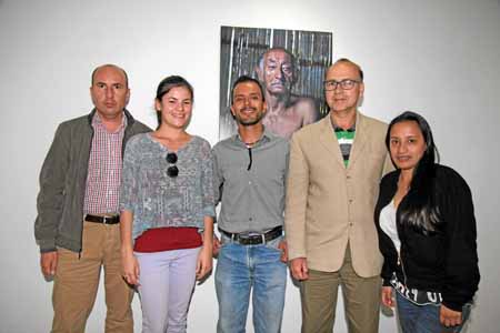 Jorge Arango, Vanessa Pearaidiel, Alejandro Vargas, Germán Valencia y Danna Chazatar. 