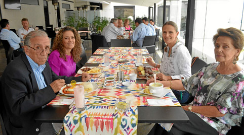 Foto | José Fernando Tangarife | LA PATRIA Julián Echeverri Mejía, Ana María Echeverri, Jimena Echeverri Jaramillo y Beatriz Jar