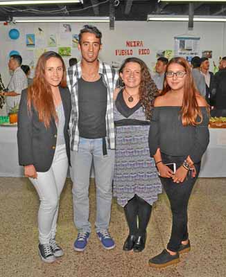 Fotos | José Fernando Tangarife | LA PATRIA Manuela Correa López; Mauricio Giraldo García; Pilar Giraldo Rivera, docente, y Marí