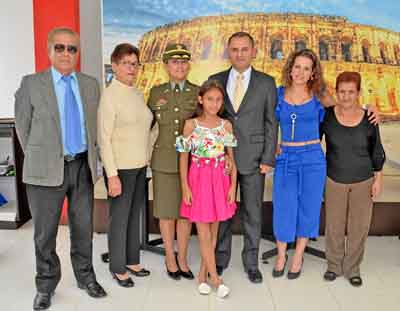 Foto | José Fernando Tangarife | LA PATRIA Luis Antonio Castro Castro, Herlinda Ortega Morales, mayor Pilar Castro Ortega, Herná
