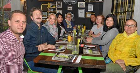 Foto | José Fernando Tangarife | LA PATRIA Jonathan Friderici, Emilian Urbim, Adriana Navarro, Laura Barrios, Ana Cristina Regal