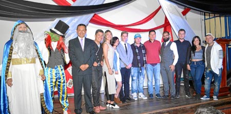 Giovanny Largo León; Camilo Romero; Lindon Alberto Chavarriaga, secretario de Cultura de Caldas; Mr. Anderson, Wendy Johanna Duq