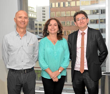Octavio Escobar Giraldo, Adriana Villegas Botero y Carlos Augusto Jaramillo Parra.
