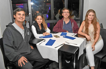 En el Club Manizales de El Cable estuvieron Juan Carlos Gallego Ferreira, Eugenia Maldonado Vélez, Martín Jaramillo Duque y Juan