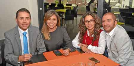 Santiago Giraldo Llano, Diana Castellanos Ospina, Carolina Ramírez Martínez y Mario Alfonso Sierra Gaber.