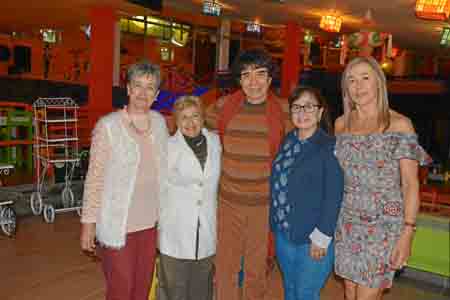Gloria Inés Valencia, Yorlady Cardona, Jerónimo, Gloria Amparo Vélez y Ana Libia Ramírez.