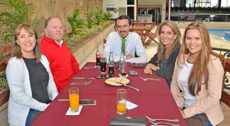 Foto | José Fernando Tangarife | LA PATRIA Ángela Meléndez Peñuela, Alejandro Roldán Patiño, Hernán Saldarriaga, Clemencia Gómez