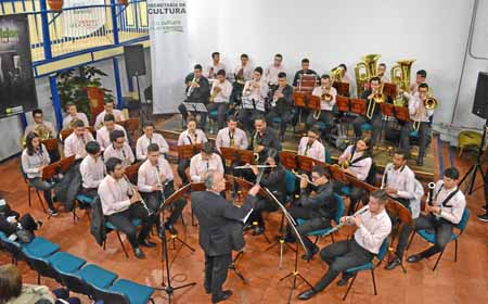 Fotos | José Fernando Tangarife | LA PATRIA Banda Municipal de Manizales, que dirige Carlos Arturo Marín Grisales, durante el co