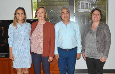 Foto | José Fernando Tangarife | LA PATRIA Patricia Salazar Villegas, Manuelle Eggers, Alejandro Ceballos Márquez y Carole Ferra