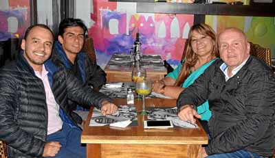 Cristian Camilo Giraldo Ramírez, Leandro Félix Hernández, Luz Mery Ramírez Naranjo y Pedro Luis Giraldo Salazar.