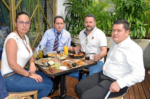 Lina Arredondo Montes, Luis Ángel Martínez, José Ángel Crego y Fabián Andrey Garzón.