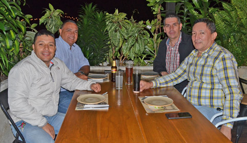 Luis Fernando Durán, Luis Fernando Osorio Murillo, Germán Gutiérrez García y Juan Alberto Gil.