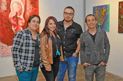 Érika Lorena Millán López, Karen Arias Arias, Roy Alexánder Arias González y Camilo del Mar. 