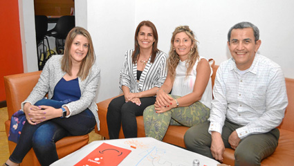 Ana Carolina Cuesta Molina, Manuela Arce Ocampo, Paula Andrea Jaramillo Zapata y Fernando Valenzuela Pérez.