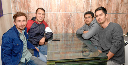 Sergio Jaramillo Betancur, Daniel Muñoz Uribe, Stiven Carlosama Noreña y Andrés Felipe Rodríguez Ramírez.