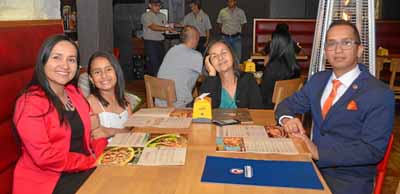 Gisela Laverde Agudelo, Sofía González Laverde, Silvia Agudelo y Luis Alfonso González Pedrozo.