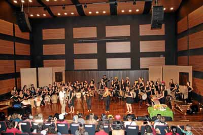 Integrantes de Tambor Hembra.