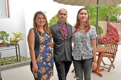 Foto | José Fernando Tangarife | LA PATRIA Jennifer Bohórquez Orduz, Juan Pablo López Pérez y Luisa María López Valencia