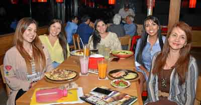 Mariana Londoño Jaramillo, Fernanda Cardona Agudelo, Paula Giraldo Aristizábal, Paola Andrea Gutiérrez Urrea y Flor Marcela Álva