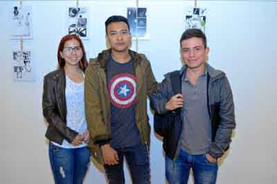 Nicole Ávila Méndez, Augu Zteno y Andrés Suárez.