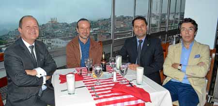 Guillermo Orlando Sierra Sierra, Miguel González González, Gonzalo Tamayo Giraldo y Ángel Monterrubio Pérez.