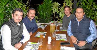 Martín Muñoz Muñoz, Juan Pablo Morales Restrepo, Daniel Escobar Uribe y Simón Ramírez Alzate.