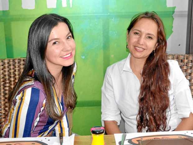 Glenda Romero Echeverry y Paula Miño Benjumea estuvieron en el restaurante Eñe.