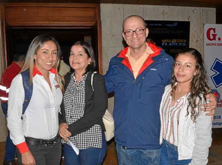 Juliana Rodas Valencia, Gloria Jaramillo Ramírez, Andrés Rodas Valencia y Stefanía Piedrahíta Rodas.