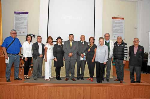 César Augusto Fernández, presidente de la SMP de Cúcuta (Santander); Alicia Inés Gómez Naranjo, presidenta de la SMP de Salamina
