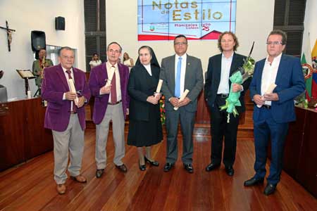 Recibieron el reconocimiento en Nota de Estilo: Hernando Zuluaga Giraldo y Ómar de Jesús Castaño Acosta, del Dueto Reminiscencia