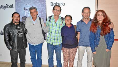 Ómar González Villamarín, Martín Rodas, Teresa González García, Alexánder Vélez y Luis Salazar Ramírez. 