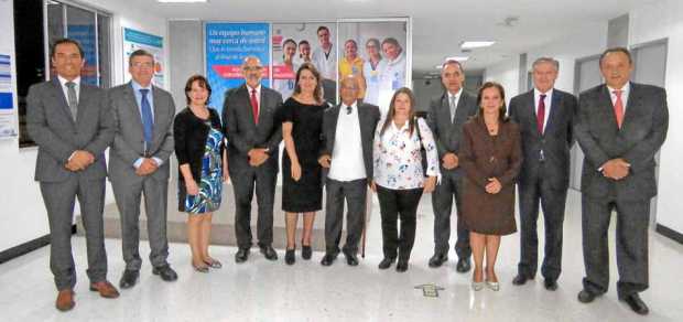 Juan Felipe Valencia Ríos, director Científico SES; Carlos Alberto Pardo Trujillo, sénior en Neurología; Beatriz Eugenia López P