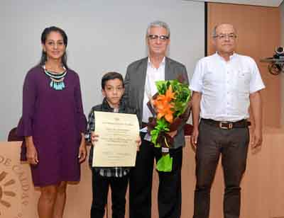 Claudia Patricia Leguizamón Londoño, Emiliano Zapata Aristizábal, Pedro Nel Zapata Pérez y Marco Tulio Jaramillo, vicerrector ac