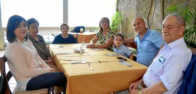 Ana Victoria Gómez Zuluaga, Margoth Gómez de Aristizábal, Tulia Quintero de Gómez, Stella Gómez de Gómez, Nicolás Aristizábal Ar