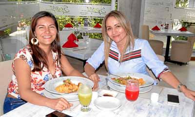 Martha Guevara Cardona y Ángela Constanza Castaño Loaiza compartieron en un almuerzo en el restaurante Spago.