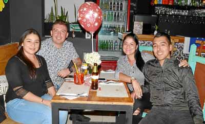 Ximena Cortés Herrera, Felipe Ramírez González, Alejandra Higuita Alzate y Juan David Aristizábal Alzate.