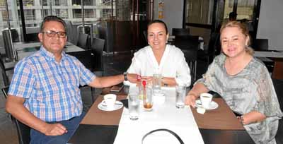 Óscar Pérez Cárdenas, Marcelita Molano Urueña y María del Pilar Pérez Cárdenas.