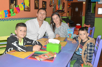 Ian Joel Panesso González, Diego Alejandro Panesso Hoyos, Leidy Johanna González Valencia y Joseph Panesso González.
