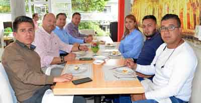 Foto | José Fernando Tangarife | LA PATRIA Óscar Ospina Cruz, Cristian Castaño Vargas, Juan Carlos Gallego Cárdenas, Manuel Muño