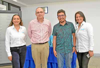 Verónica Marín Tangarife, Juan Eduardo Zuluaga Perna, Pedro Vaca Villarreal y Adriana Ospina León.