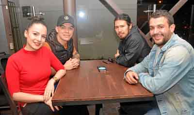 Valentina Duque Soto, Luis Puentes Llano, Cawi Reyes y Andrés Roldán.