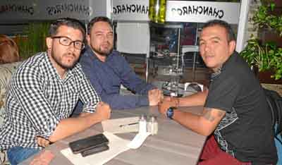 Juan David Jaramillo Rendón, Andrés Henao Vélez y Derian Ricardo Vallejo González.