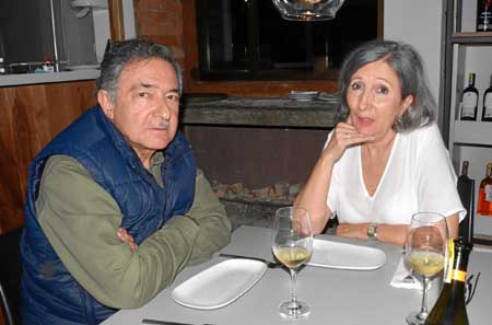 Jorge Alberto Gutiérrez Jaramillo y Luisa Fernanda Giraldo Zuluaga compartieron en el restaurante Ednia.