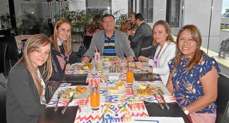 Foto | José Fernando Tangarife | LA PATRIA Paula Hoyos Giraldo, Lorena Ramírez León, John Jairo Gómez Valencia, Viviana Arcila M