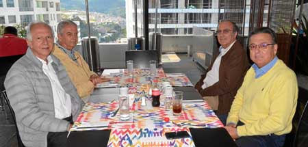 Pedro José Delgado Gutiérrez, Héctor Jaramillo Botero, Carlos Arturo Restrepo Jaramillo y Juan Diego Aristizábal Muñoz.