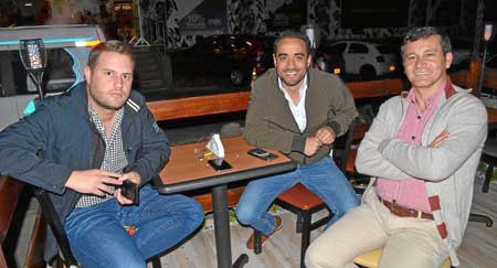 Esteban Aristizábal Villa, Aníbal Martínez Romero y Ramiro Yepes Martínez.