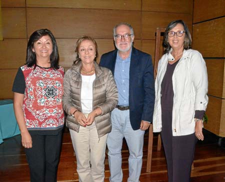 Martha Cecilia Franco García, Ana María Jaramillo de Echeverri, Guido Echeverri Piedrahíta y María Emilia Mejía Uribe.