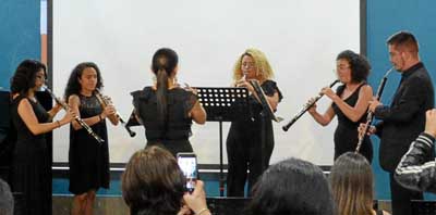 El Ensamble de Oboes está dirigido por la maestra Pilar García.