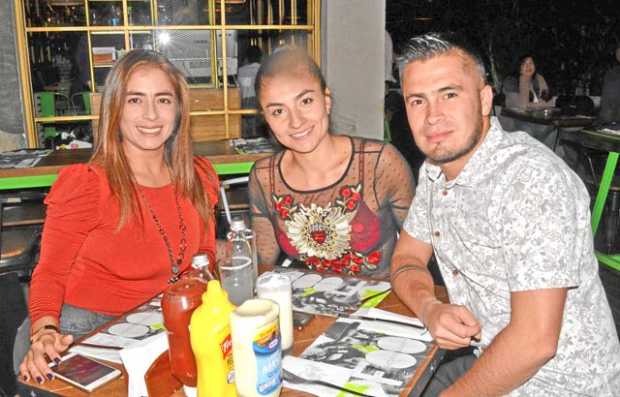 Andrea Ramírez Gómez, Tatiana Jiménez Quiceno y Jhonatan Ramírez Montes.
